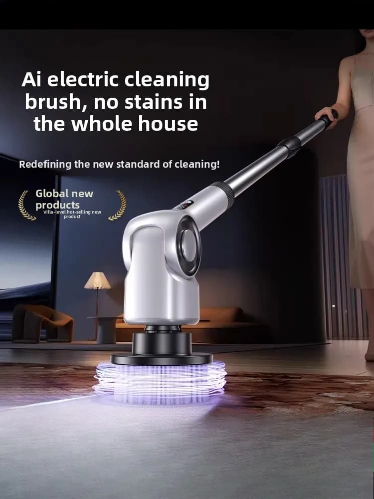 Spazzola elettrica per la pulizia, spazzola multifunzione per la casa, spazzola elettrica portatile automatica ad alta potenza senza fili per scarpe, acquario