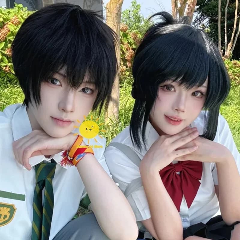Premium Outfit Anime Miyamizu Tachibana Your Name Cosplay Costumes Mitsuha Taki Uniform Halloween Party Cos Adult Unisex