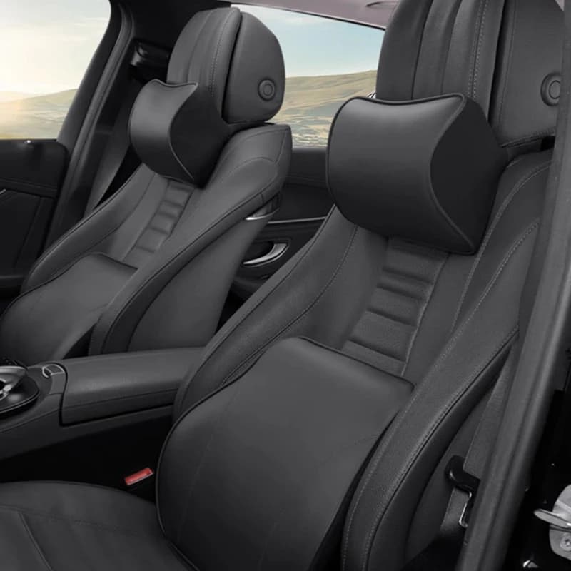 Cuscini poggiatesta in pelle NAPPA Premium per auto BYD Tang EV Yuan Qin PLUS, accessori interni per auto, cuscini di supporto lombare
