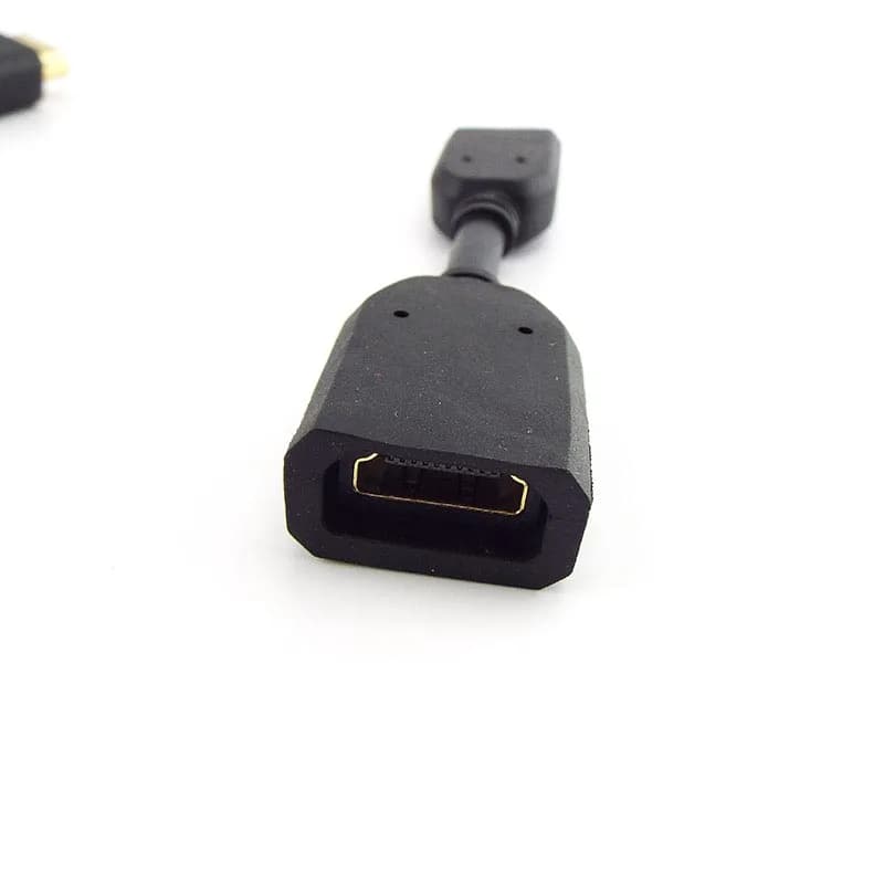 Cavo di prolunga mini HDMI compatibile da maschio a femmina per TV HD, LCD, laptop, convertitore regolabile a qualsiasi angolo, connettore esteso E2