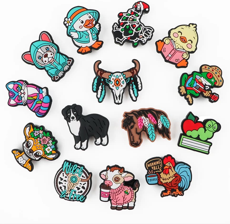 10 pz/lotto Perline Focali In Silicone Animale Del Fumetto Perline In Silicone FAI DA TE Perline Penna Collana Del Braccialetto Per Gioielli Accessori Fatti A Mano