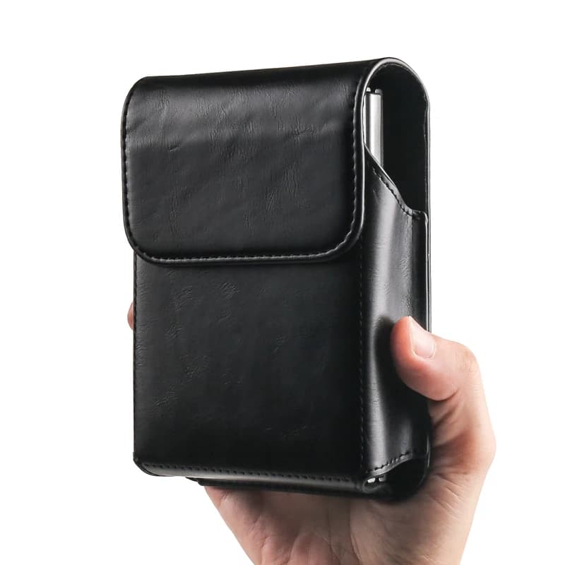 Leather Belt Clip Case For Samsung Galaxy Z Fold 8/Fold 8 Wide,For iPhone Fold,Huawei Pura X Max Flip Travel Holster Pouch Cover
