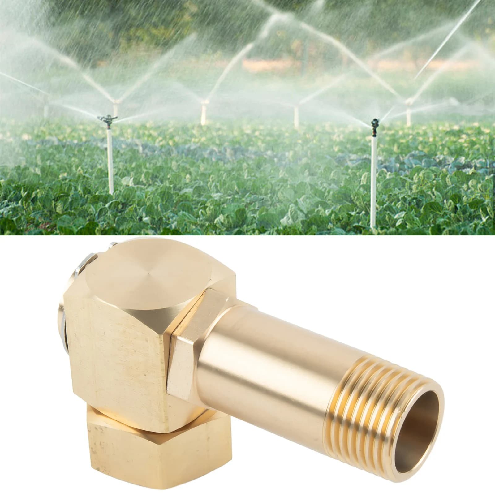 Brass Garden Pipe Adapter Resistant with Connector Swivel for Wrap and Irrigation Systems