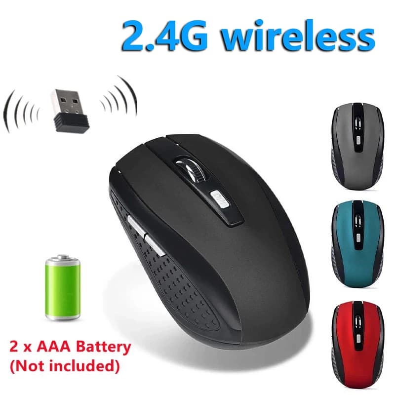 Mouse wireless 2.4G Mouse ergonomico portatile Mouse ottico mobile da ufficio Livelli 1600 DPI regolabili per notebook Laptop MacBook