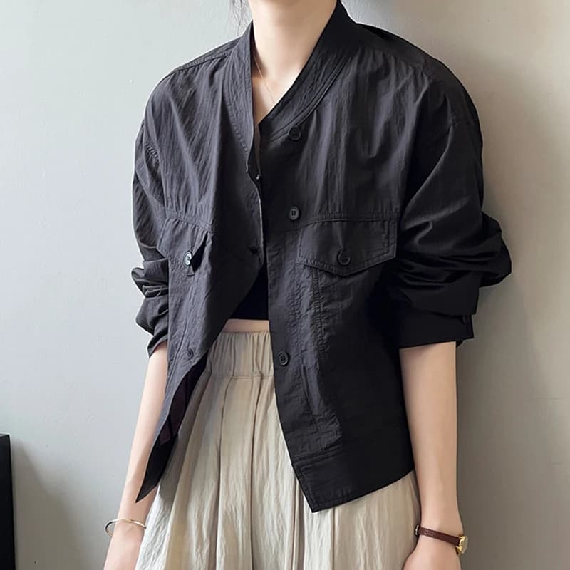 Camicia da donna a maniche lunghe con protezione UV, ampia e sottile, in stile coreano, nuova moda estiva, cardigan con protezione solare