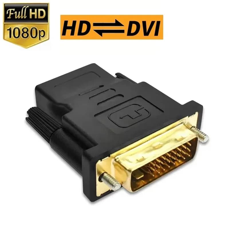 Adattatore DVI a HDTV bidirezionale, cavo adattatore da HDTV a DVI, convertitore da DVI a HDTV per TV Box, PS4, laptop, computer