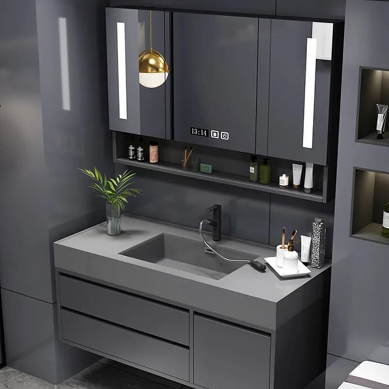 Accessories Wall Bathroom Cabinet Shelves Toilet Organizer Mirror Cupboard Makeup Space Saver Archivadores Trendy Furniture