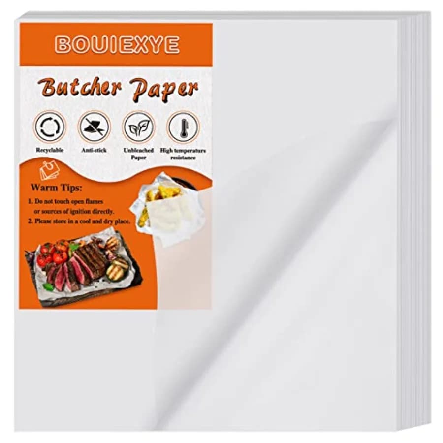 Pieces White Butcher Paper for Sublimation No Wax Precut Square 12 x 12 inch Butcher Paper Sheets for Wrapping Meat Heat Press