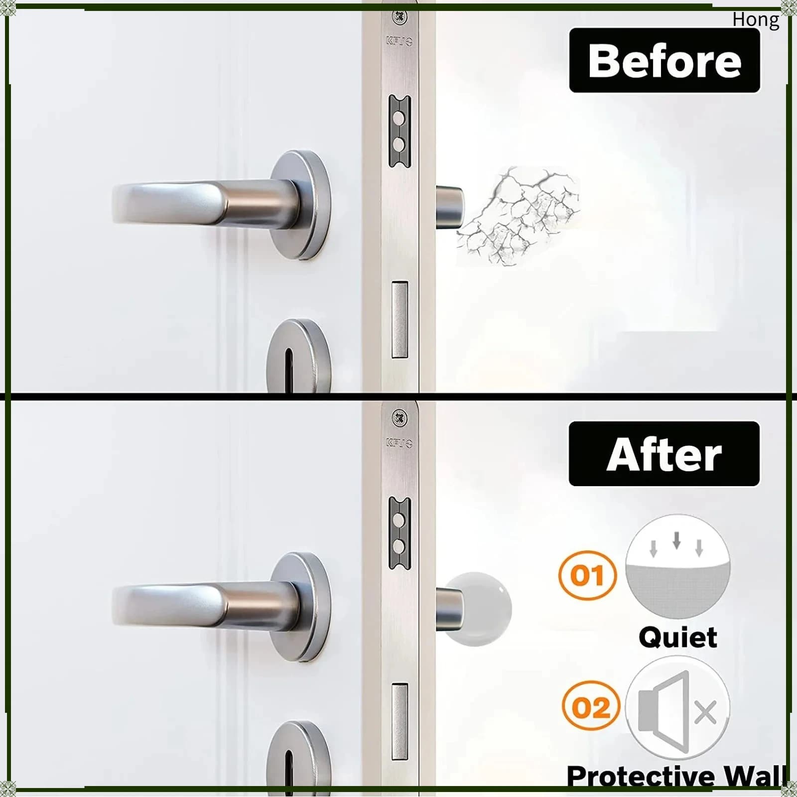 Transparent Door Handle Wall Protector Anti Collision Wall Pad Self Adhesive No Trace Door Stopper Home Accessories