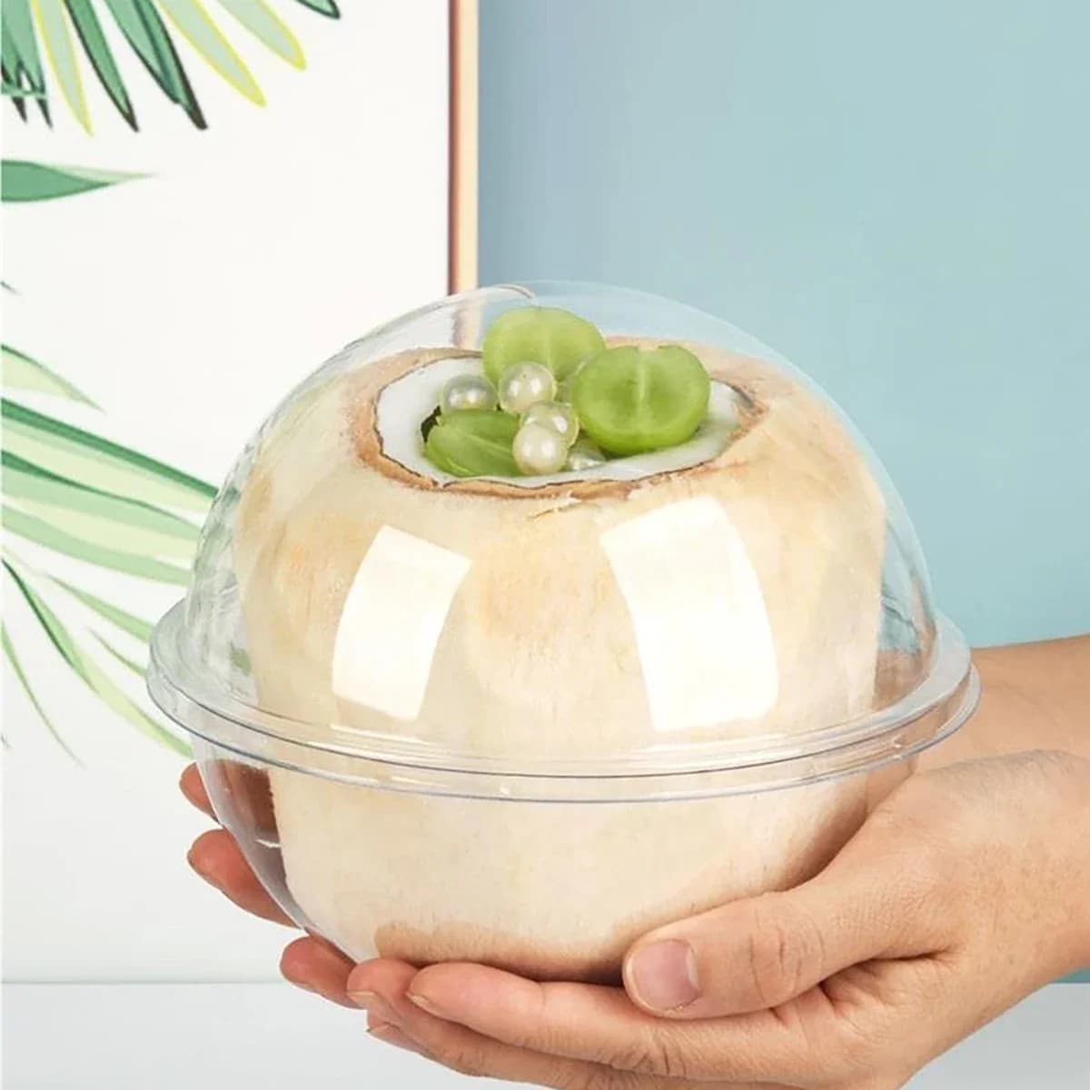 Scatola per imballaggio per torte da 10 pezzi, sfera di mousse di cristallo, dessert, scatola per torte da forno creativa