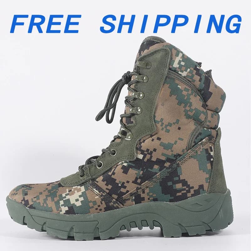 Stivali tattici da uomo Autunno Outdoor Impermeabili Arrampicata Scarpe da trekking Stivali Desert Safty Scarpe da lavoro Stivali da combattimento