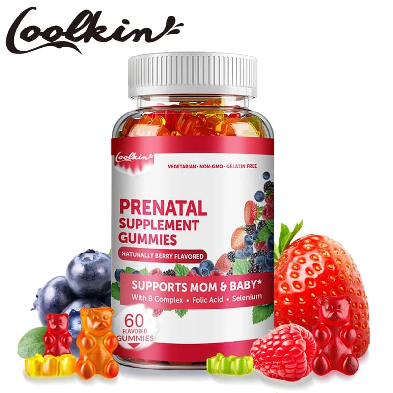 Prenatal vitamin gumella: contains folic acid to support healthy brain and development, integrate daily nutrition