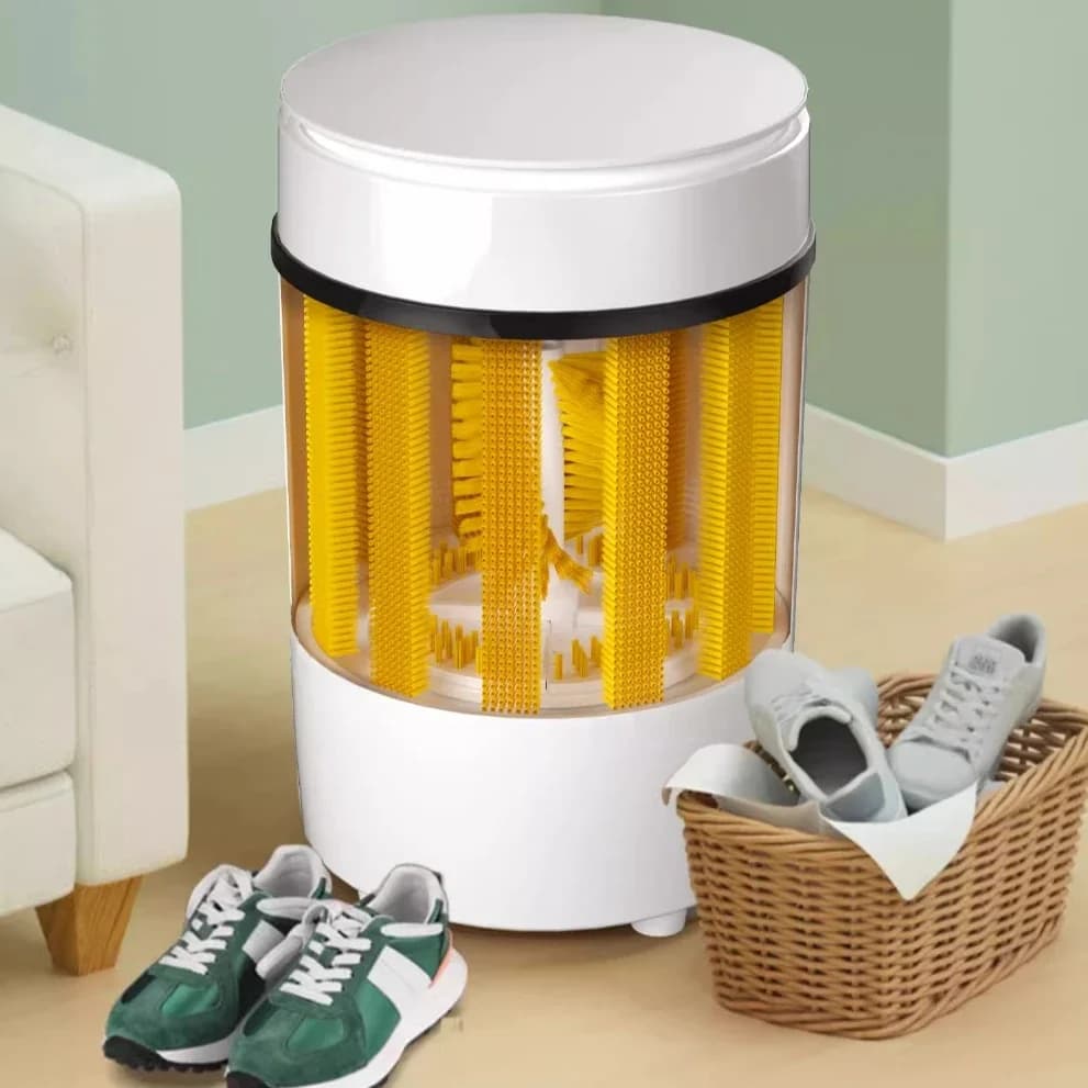 Spazzolatrice per scarpe piccola, lavaggio e asciugatura completamente automatica Lavanderia per scarpe e calzini all-in-one