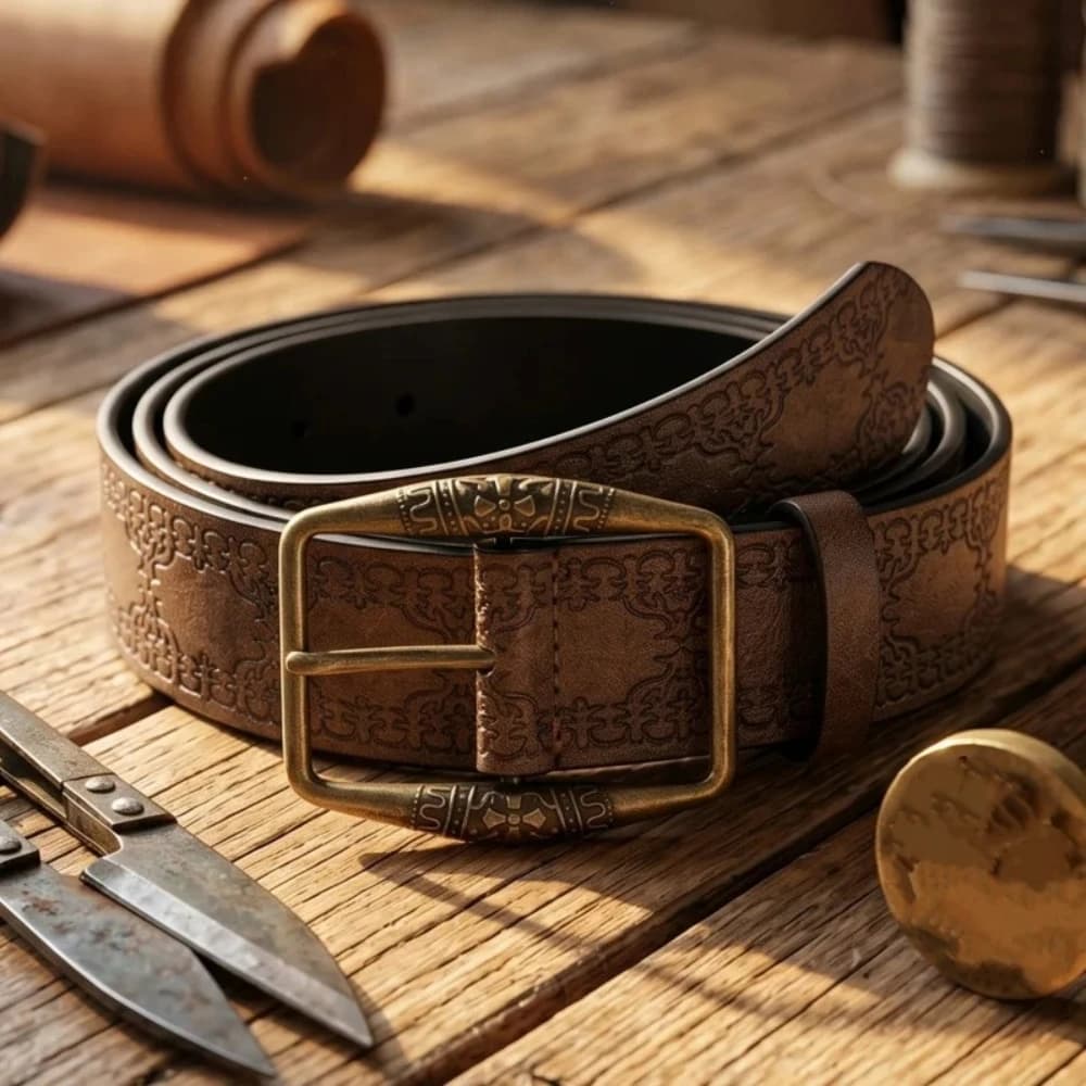 2026 New Retro Y2K Belt WOMEN'S New National Wind Belt with Jeans Belt Senior Sense of Brown Women Belt