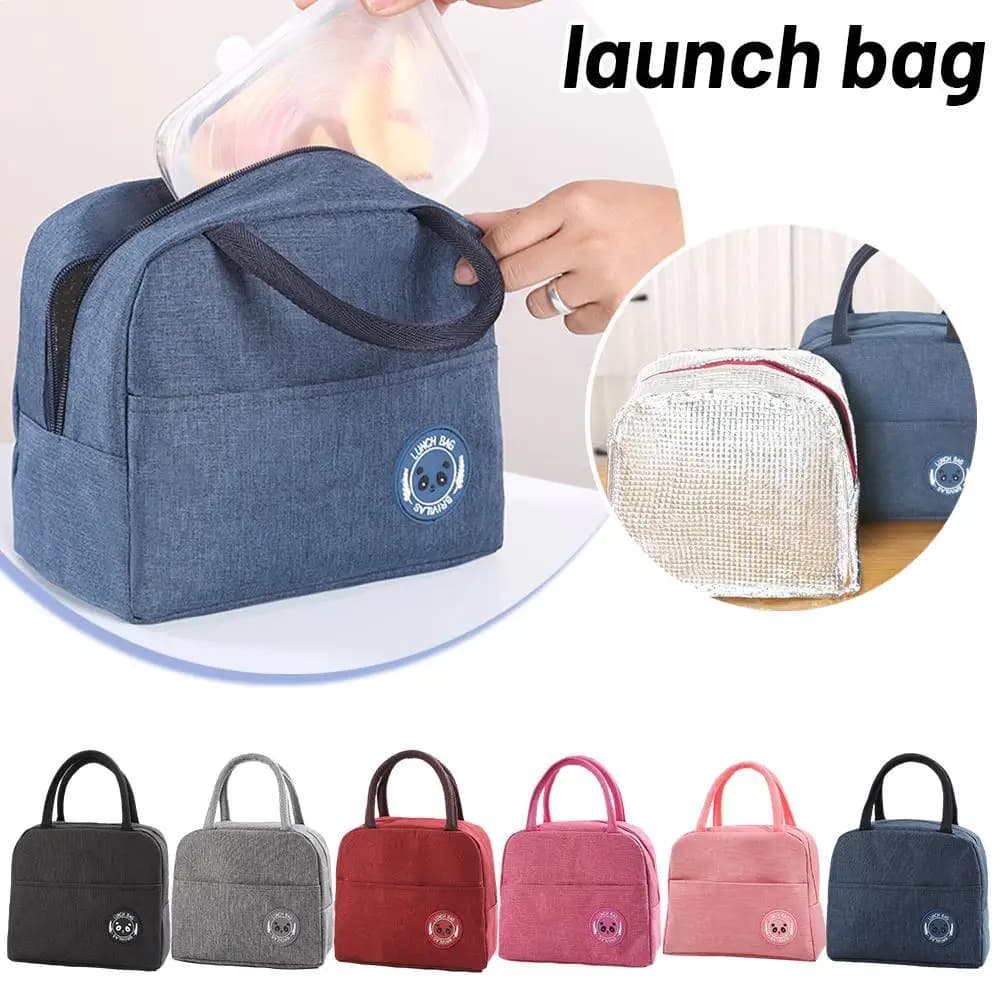 Borsa Bento grande portatile che preserva il calore, borsa per il pranzo, borsa per stoviglie, per la scuola, picnic, campeggio, presa di cibo