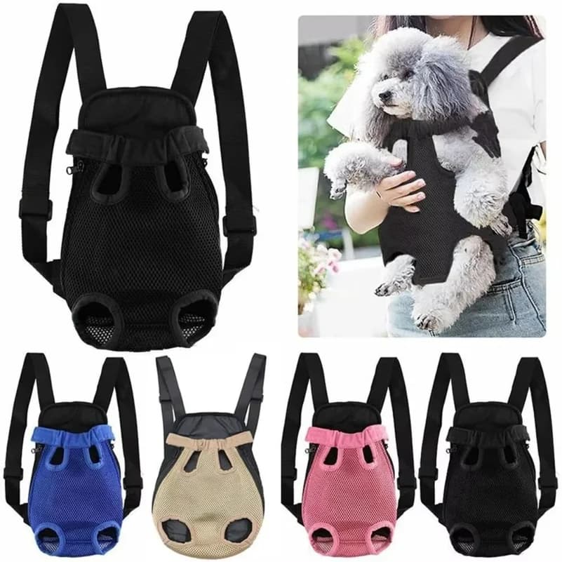 Breathable Legs Out Portable Pet Carrier Backpack Puppies Dog Backpack Carrier Adjustable Pet Knapsack Camping Small Dogs Cats