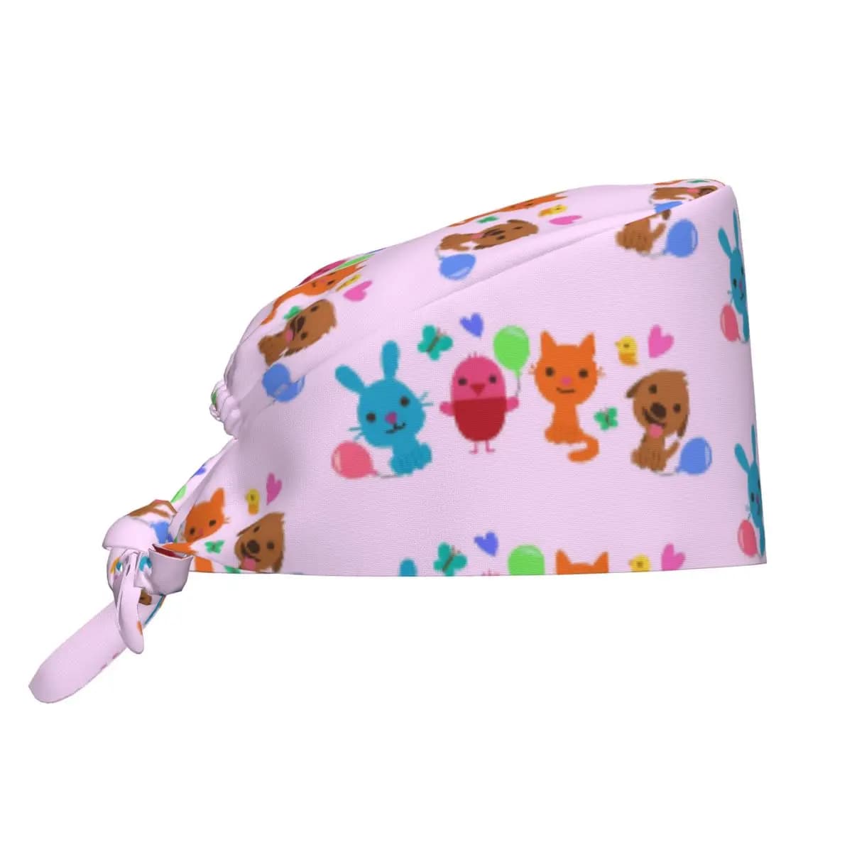 Play Sago Mini Pink Scrub Hat Dottore Berretto chirurgico da lavoro Uomo Donna Berretti infermieristici regolabili per dentista
