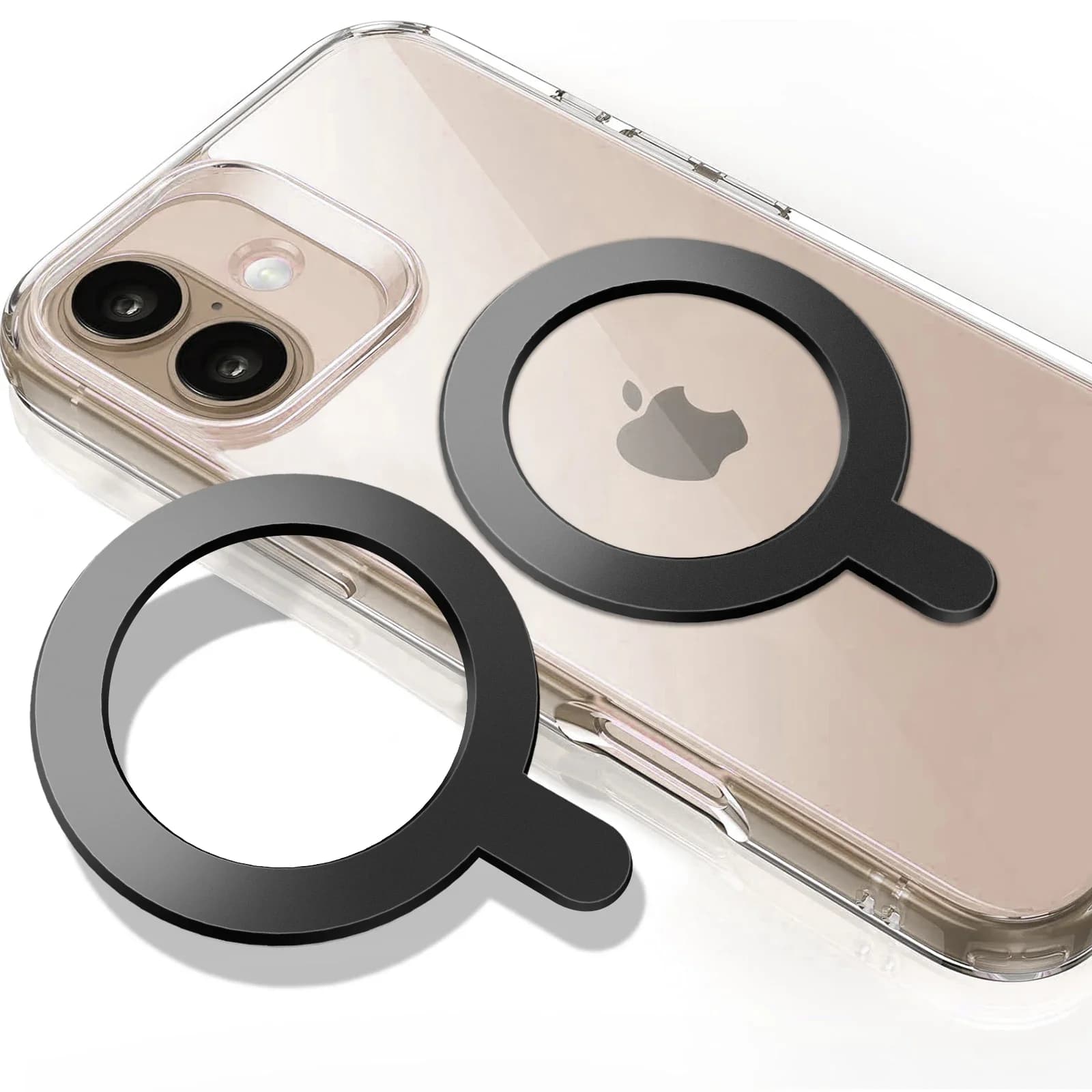 Anello piastra magnetica universale per caricabatterie wireless Magsafe Magnete supporto per telefono per auto disco per anelli iPhone/Samsung/Xiaomi