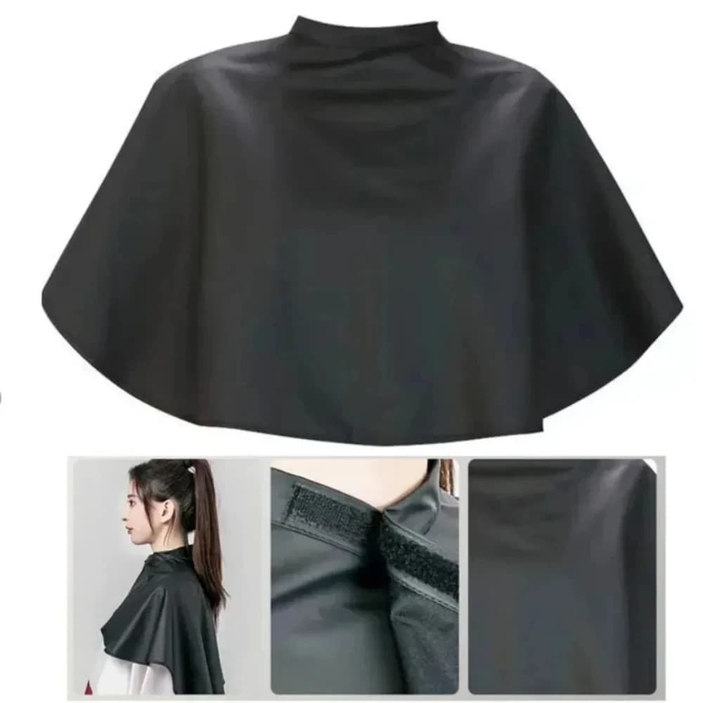 Mantella da parrucchiere quadrata corta nera – Strumento professionale per tagliare i capelli e tagliare i capelli da barbiere