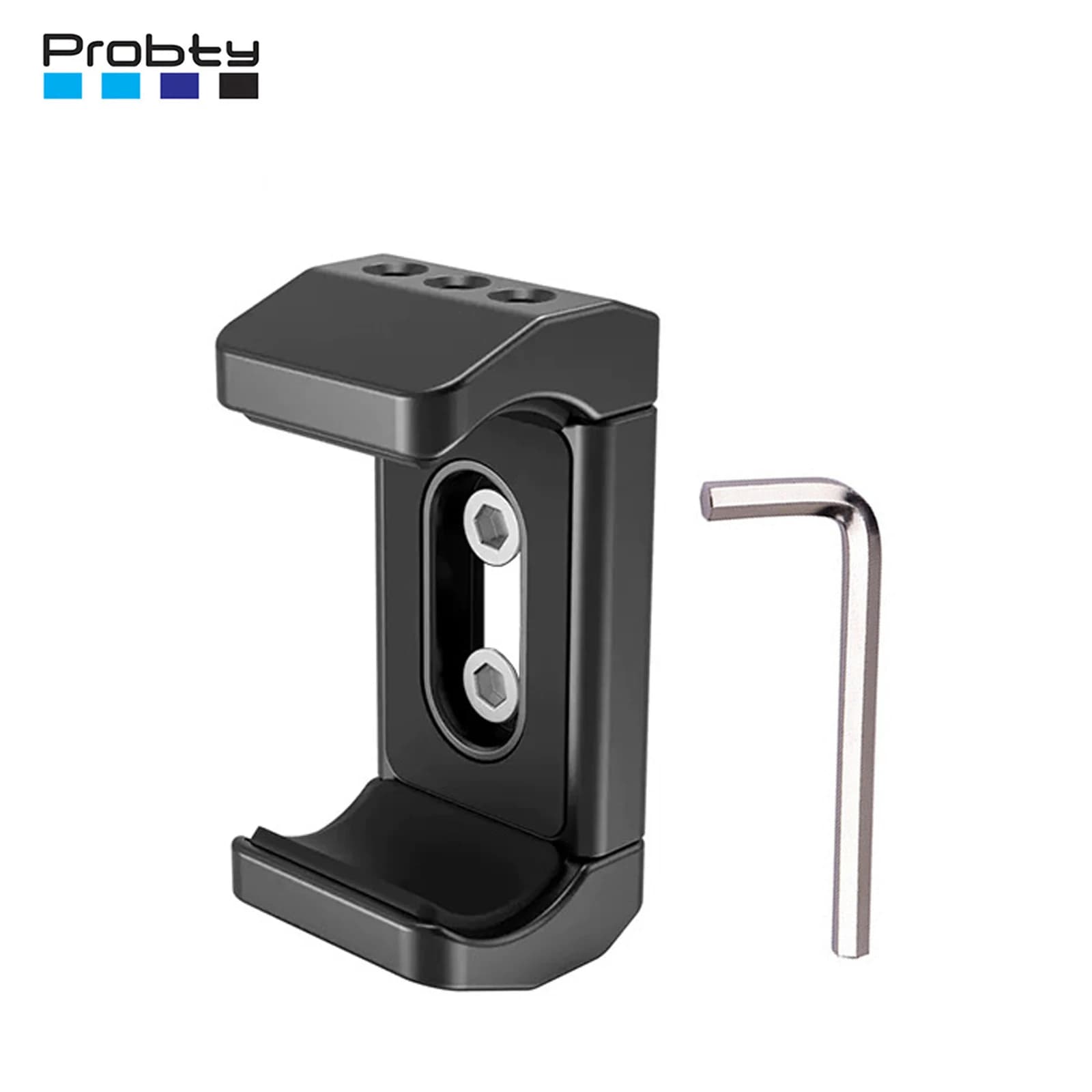 Morsetto universale per power bank Probty T5 T7 T9 SSD, morsetto in alluminio regolabile da 55-80 mm può essere montato da Cold Shoe o 1/4"-20