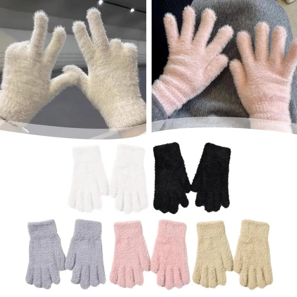 Winter working gloves lined with unisex fleece Warm and cozy gloves with full fingers for cycling, fishing and casual clothing Soft and breathable