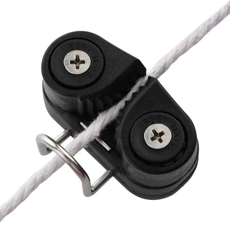 1 pz Tacchetti per camme con filo Anello principale per corda 3-12mm Attrezzatura per kayak per barche marine Pilates Ingresso rapido 64x29x28 mm