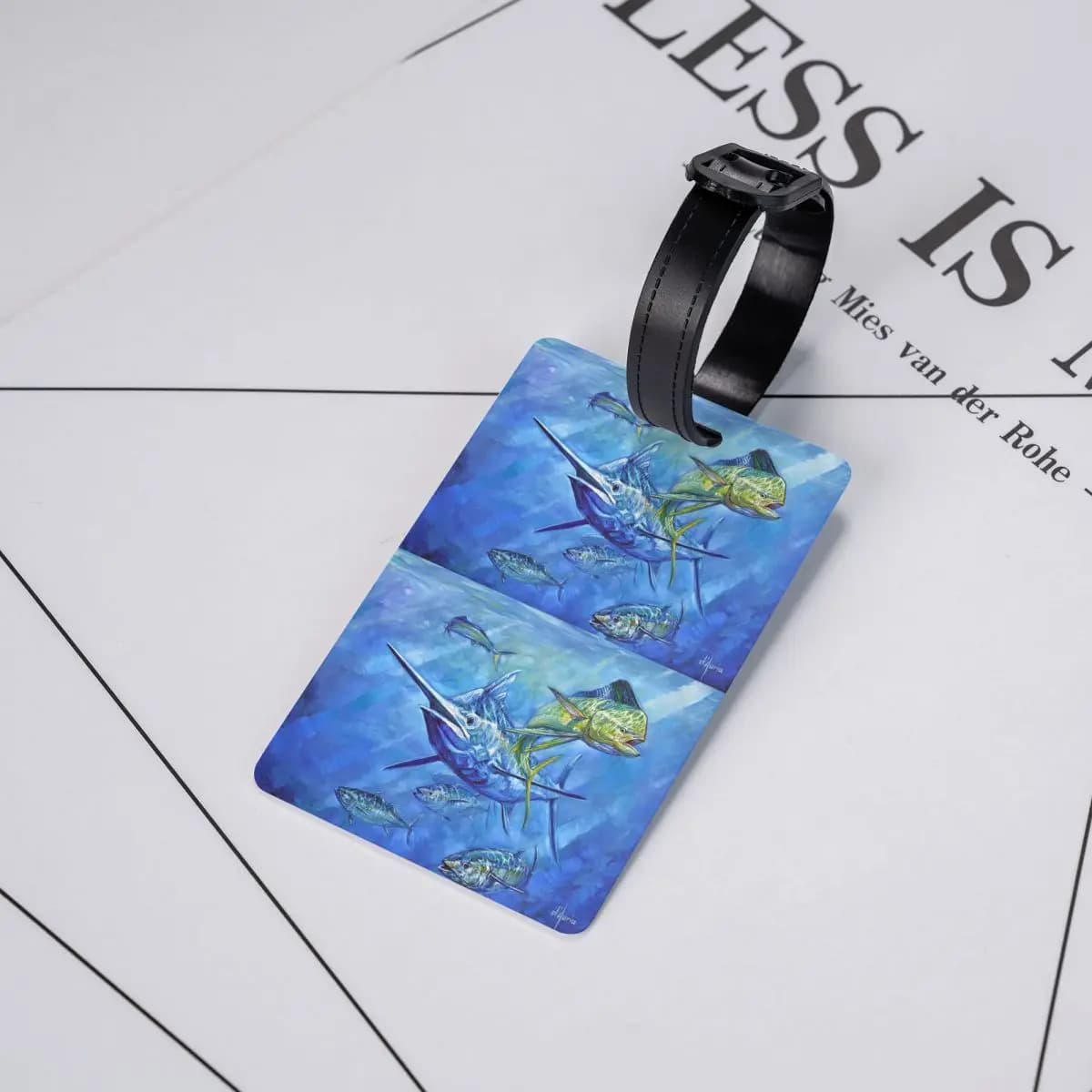 Etichette per bagagli Dorado, Marlin e Tuna, accessori per valigie, etichette per bagagli da viaggio, porta etichette per bagagli, porta nome e indirizzo