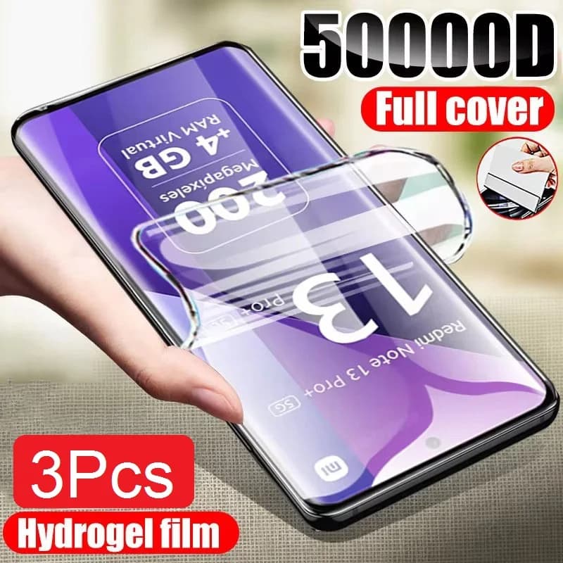 3 pezzi pellicola morbida idrogel per Xiaomi Redmi Note 13 14 12 11 10 9 8 7 14S 12S 11S 10S Pro Plus protezione schermo