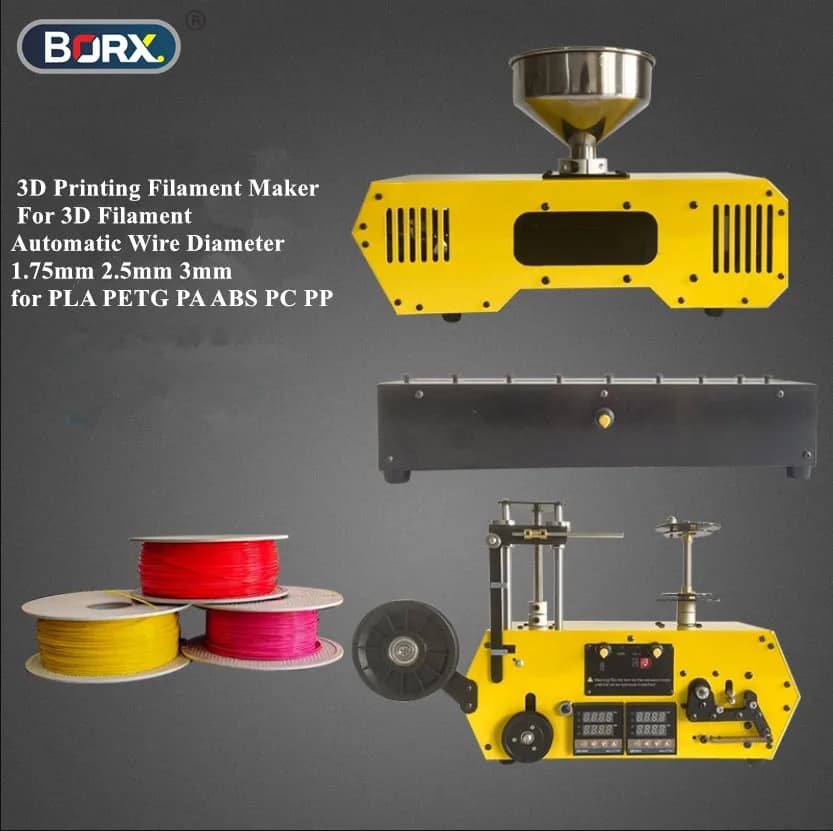 3D Printer Filament Extruder Machine from 1.75 mm or 2.85 mm 3 mm for production line of mini laboratory filaments for PETG PLA filament