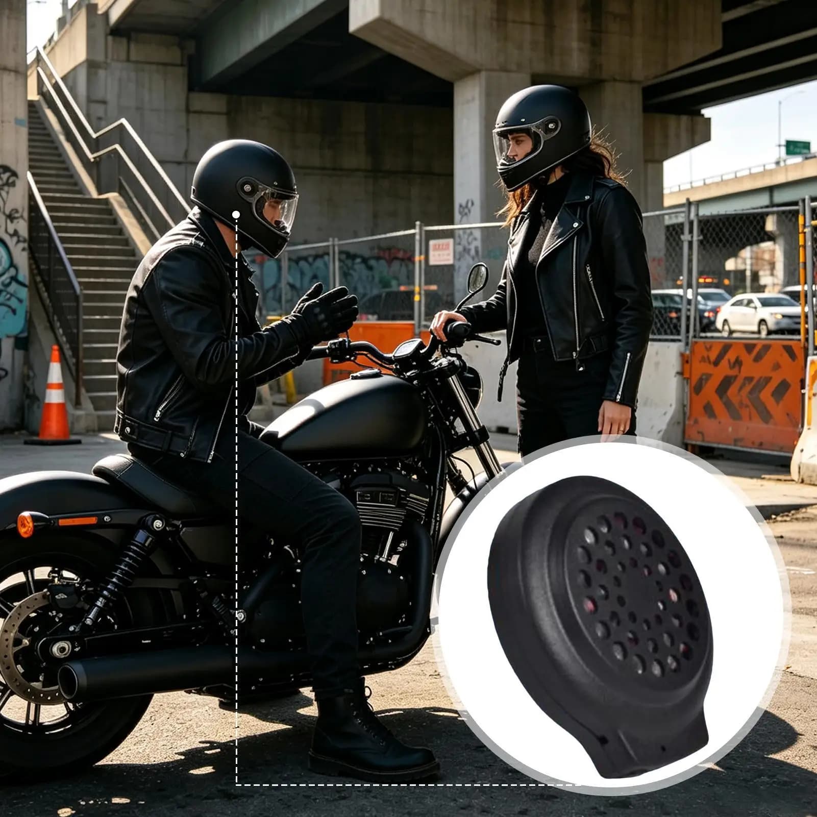 Motorcycle Helmet Headphones Wireless Noise Reduction Motorcycle Half-Face Helmet Headset For Women Men Riders Professionals