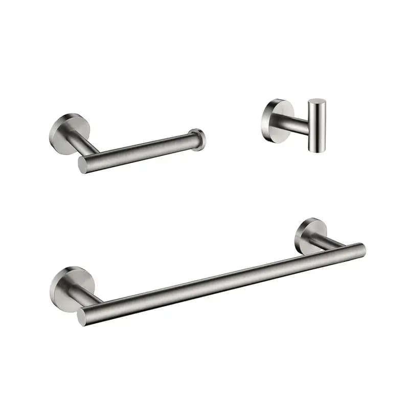 Set di accessori per il bagno in 3 pezzi: portasciugamani, porta TP, ganci per accappatoio per accessori da bagno