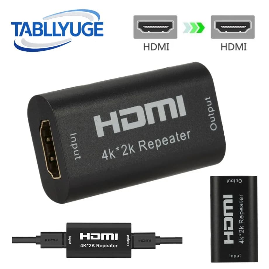 HDMI compatible repeater extender 4K * 2K - compatible repeater HDMI female-female up to 40 meters Transmission without loss