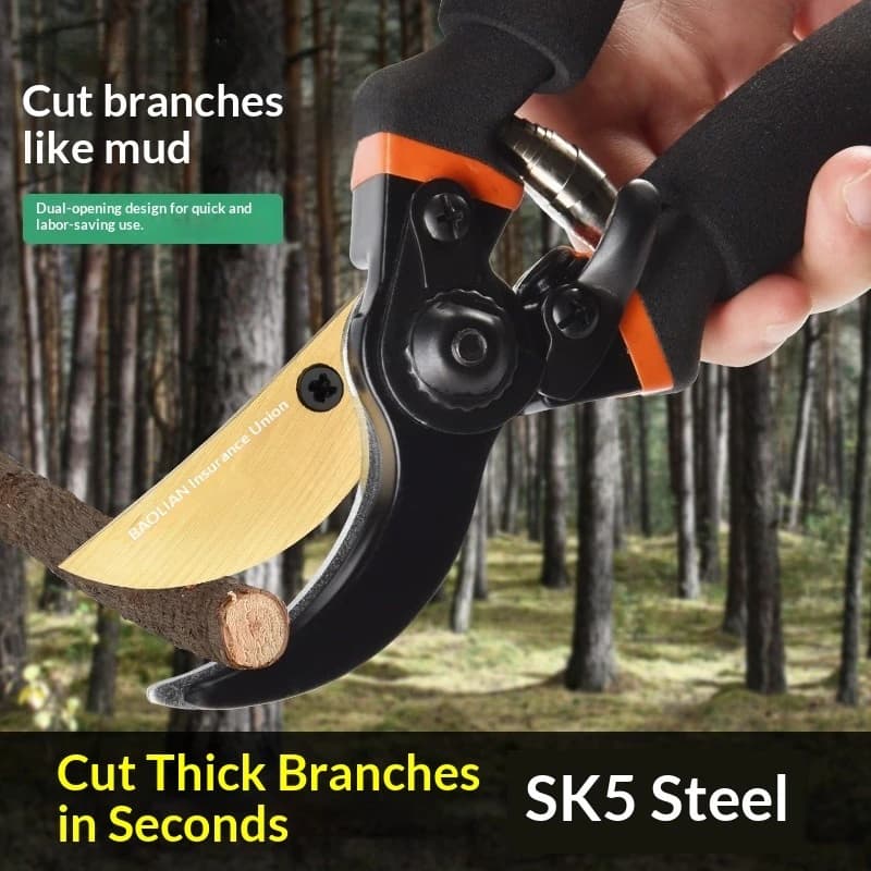 1 Piece Professional Stainless Steel Scissors Multipurpose for Power, Robuste Shears for Garden and Gardening, Ultra Resistant Hand Tools