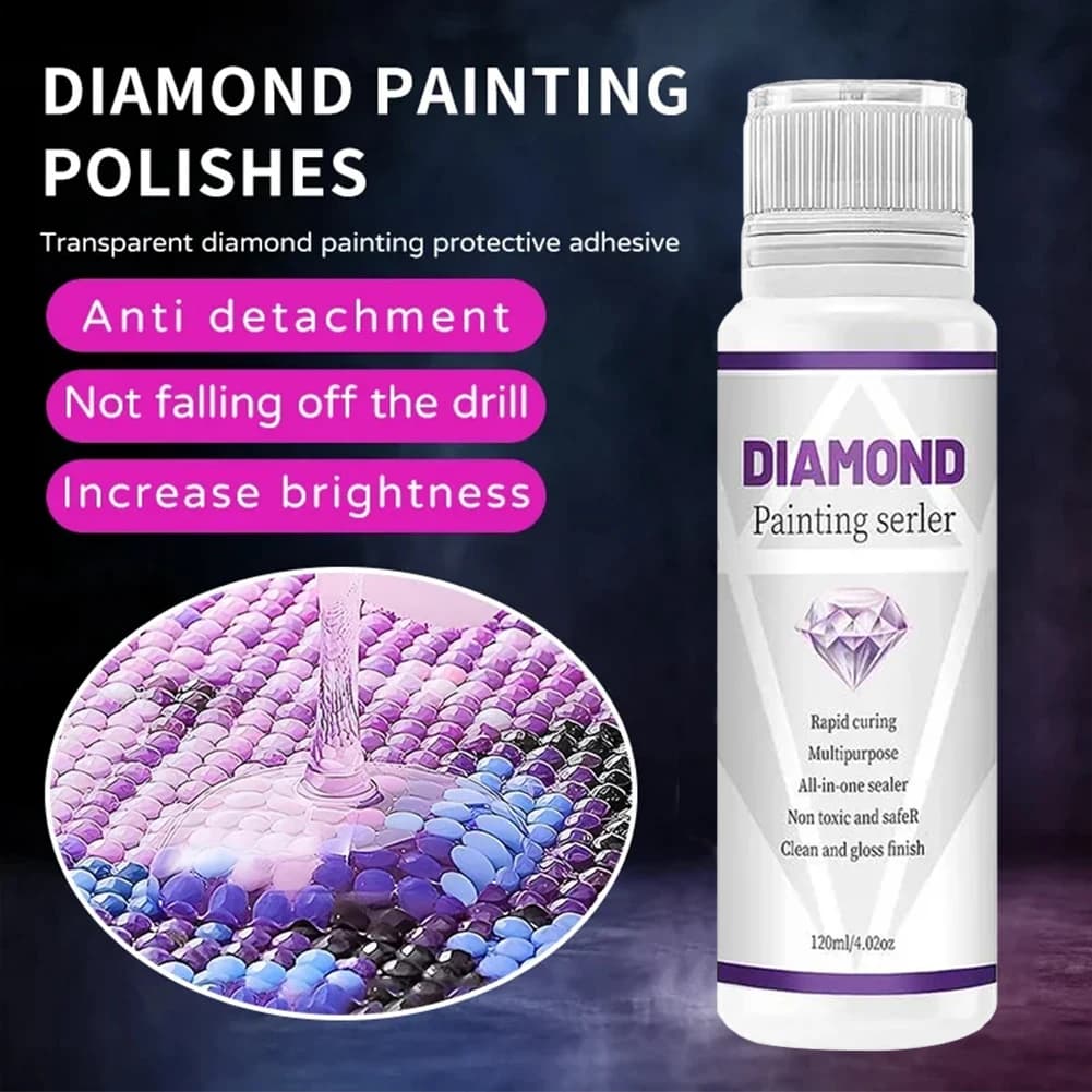 60-240ML 5D strass Art colla tenuta permanente Shine Shine Effect Puzzle Sealer Sticky Diamond ricamo mosaico colla Gel Access