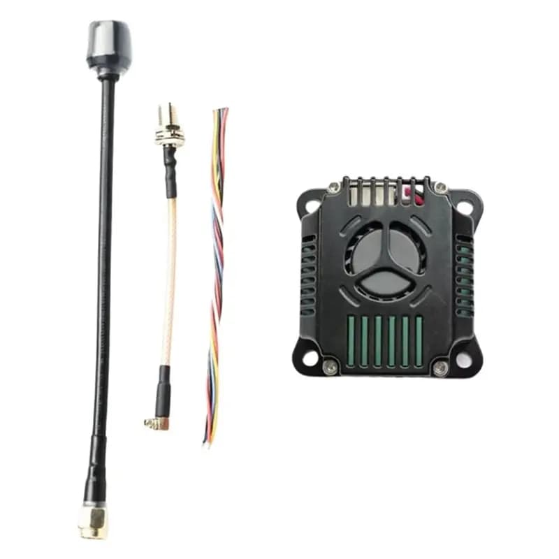 ABUM-For FPV Long Range Racing Drone Compatible 3.3G 4W 64CH VTX 3000-3600Mhz High-Power Video Transmission Unit IRC Tramp OSD