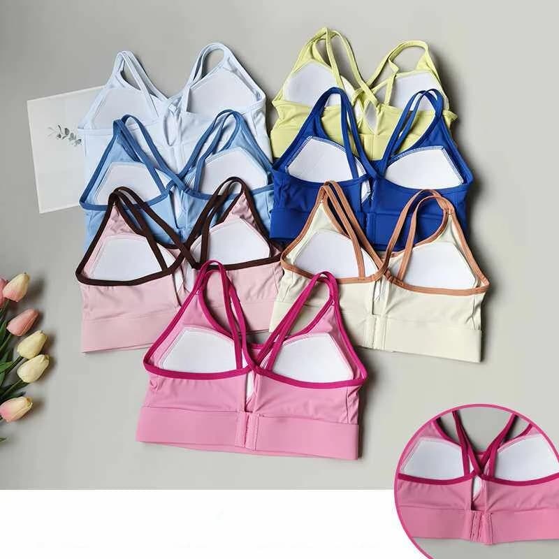 High-Intensity Sports All-in-One Underwear Gym Running Shock-proof Fitness Vest Back-Beautiful Professional Yoga Training Bras