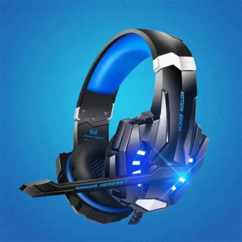Professional G9000 Gaming Headphone Stereo Deep Bass Casque LED Glowing Gaming Headset Microphone For PS5 PS4 Xbox PC Laptop