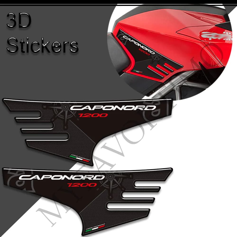Moto Per Aprilia Caponord 1200 Rally Moto Rilievo del Carro Armato Manopole Kit Ginocchio Adesivi Decalcomanie Protezione Della Protezione
