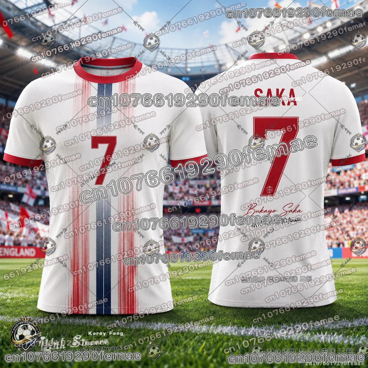 2026 Saka Fan Collection Soccer Jersey Exclusive Best-Selling Quick Dry Breathable Comfortable Football Shirt Kids Adults