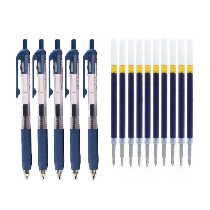 20Pc Press 0.5mm Doctor Gel prescrizione penna ricarica grande capacità blu nero inchiostro penna scrittura cancelleria forniture scolastiche per ufficio