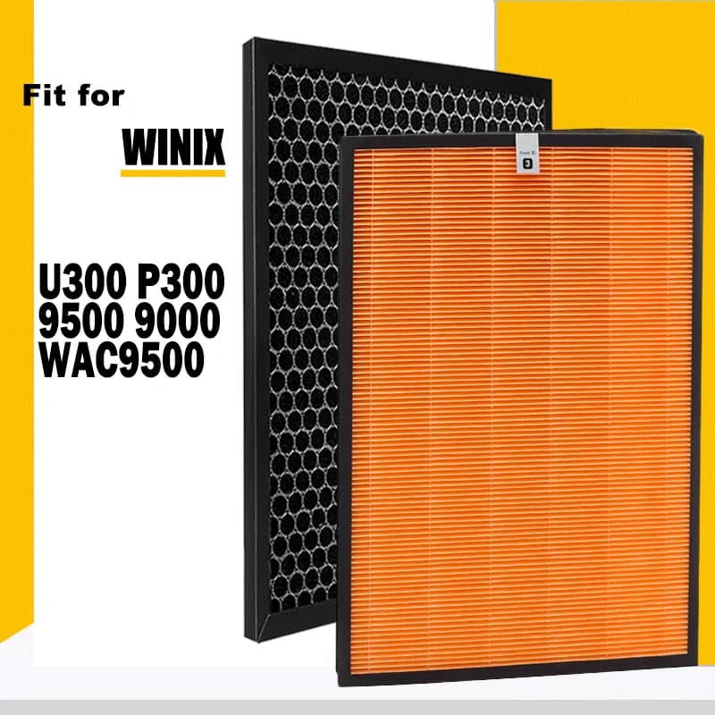 Sostituzione del purificatore d'aria HEPA antibatterico e filtro a carbone attivo per WINIX U300 P300 9500 9000 WAC9500