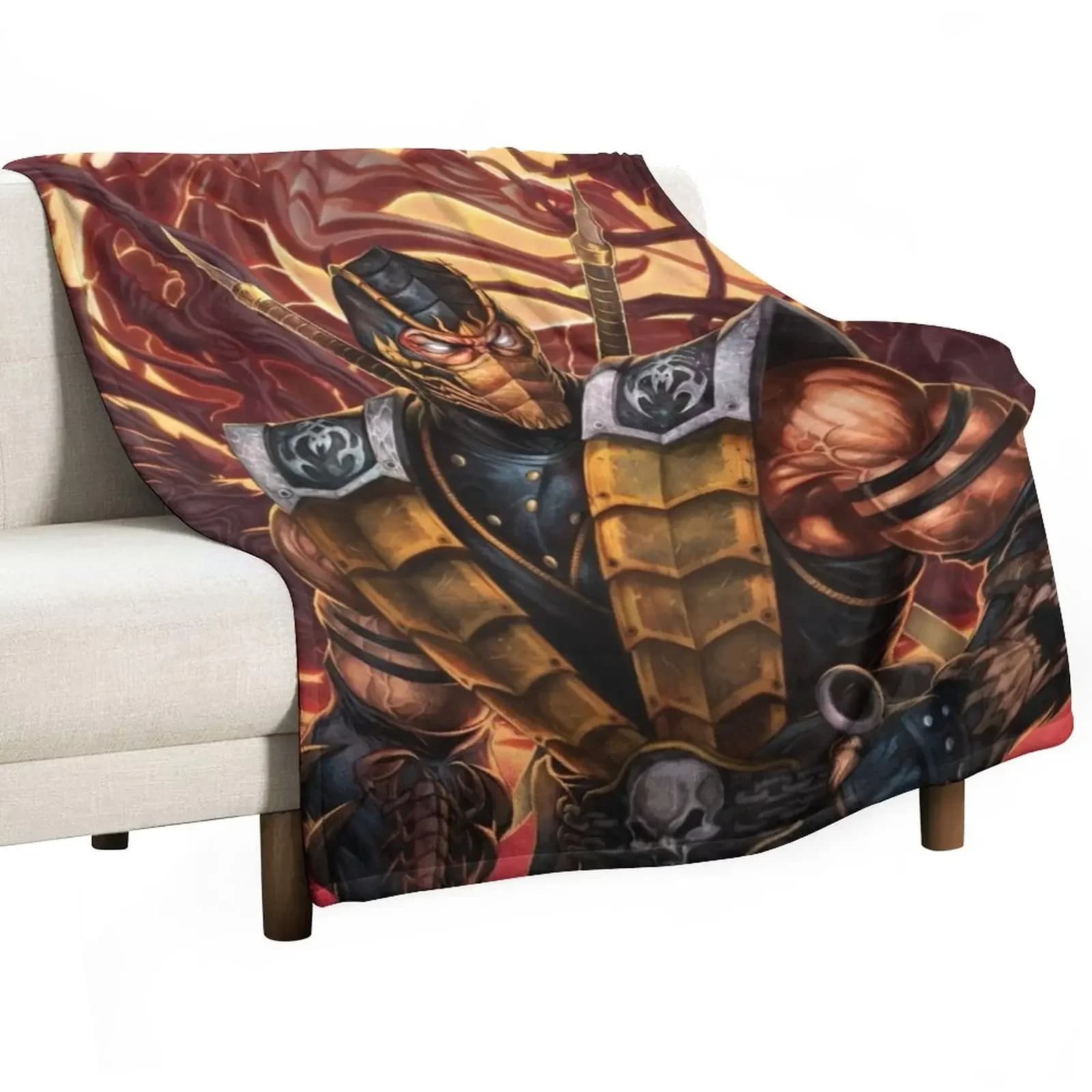 Scorpion Mortal Kombat coperta morbida coperta grande coperta soffice divani coperta polare
