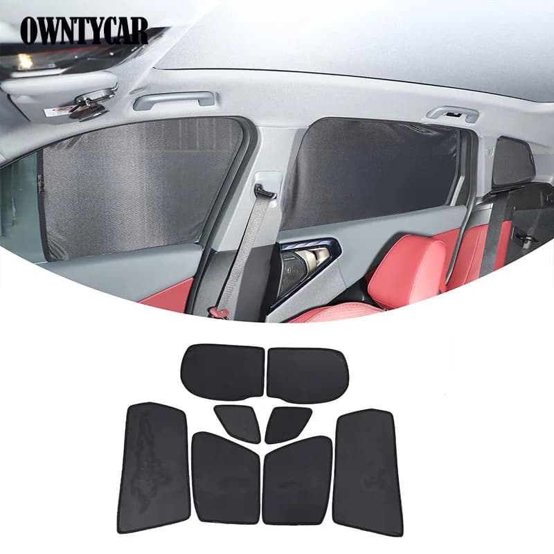 For BMW X3 G45 2025 2026 Car Sunshade Side Window Mesh Curtains Sunscreen Heat Insulation Sun Visor