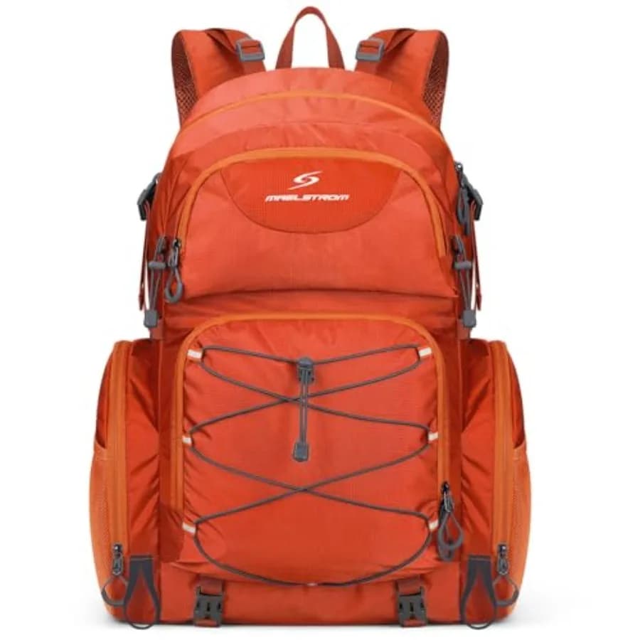 Hiking Backpack, 40L Waterproof Camping Daypack for Men and Women, Lightweight Travel Pack with Rain Cover