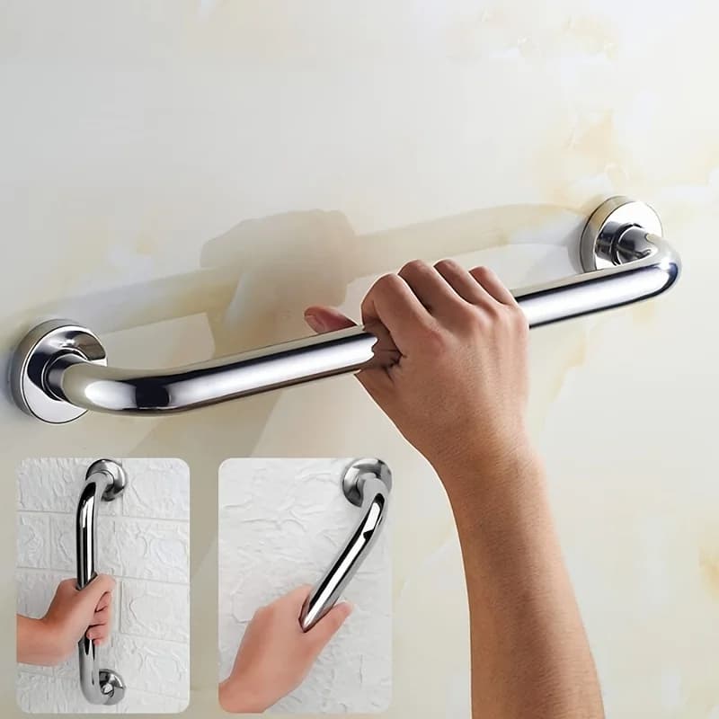 30cm Anti Slip Shower Safety Support Handle Towel Rack Bathroom Tub Toilet Handrail Grab Bar Stainless Steel
