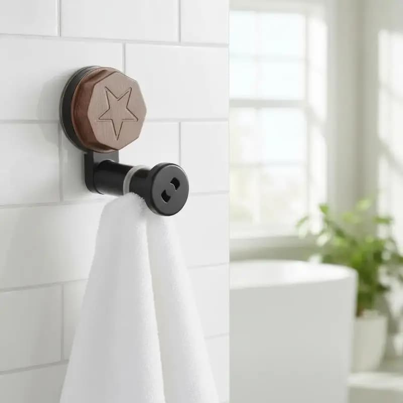 Suction Cup Telescopic Clothes Hanger No Drilling Heavy Duty Adjustable Rack for Bathroom Bedroom Wardrobe Storage