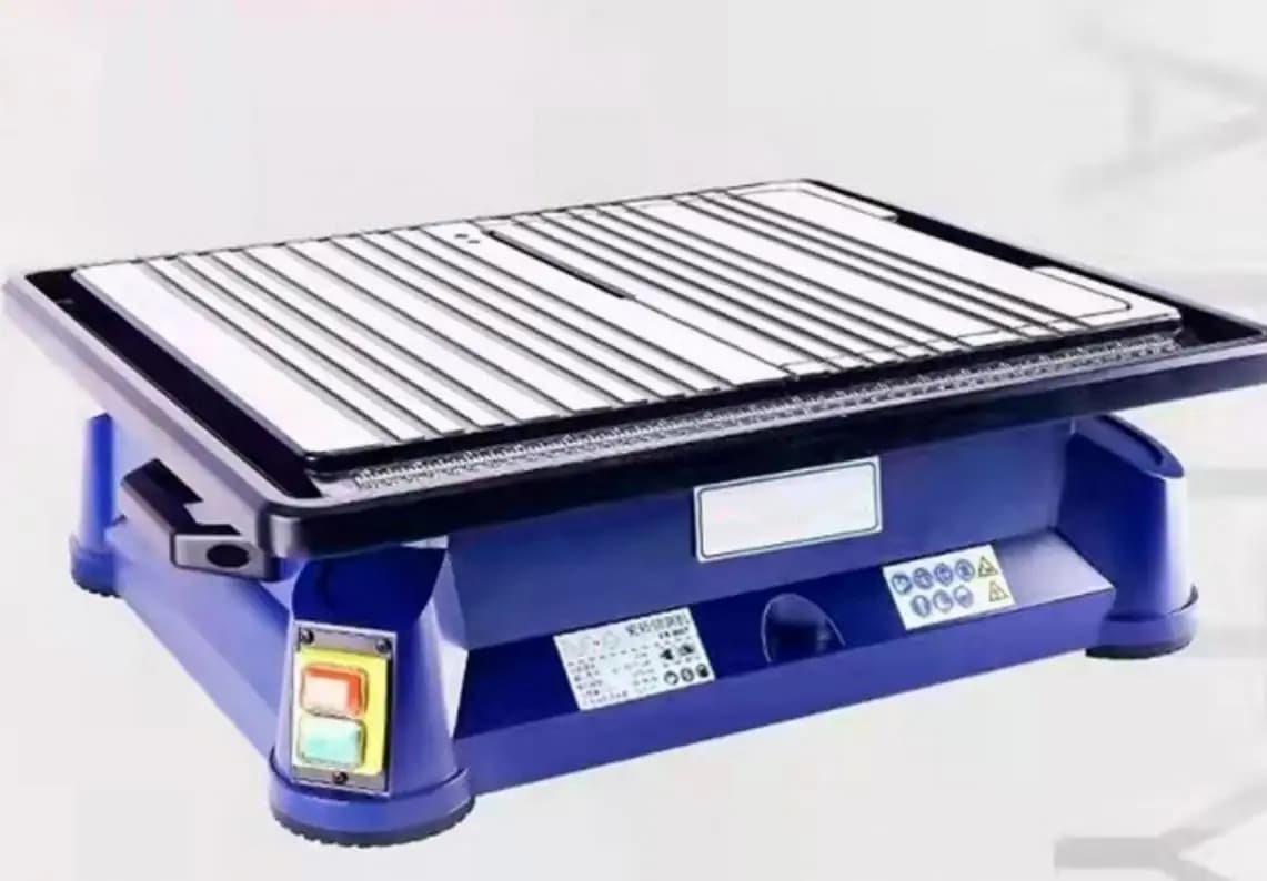 Sega Elettrica da Banco Professionale 750W per Taglio a Umido di Marmo, Piastrelle, Giada e Ceramica