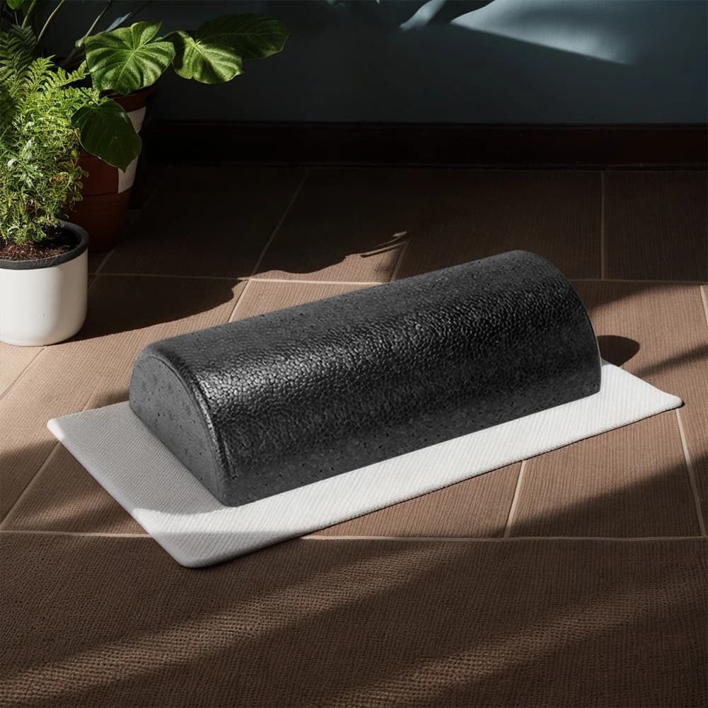 30cm semicircular Yoga Roller, Multifunction Foam Roller for Massage and Balance Training