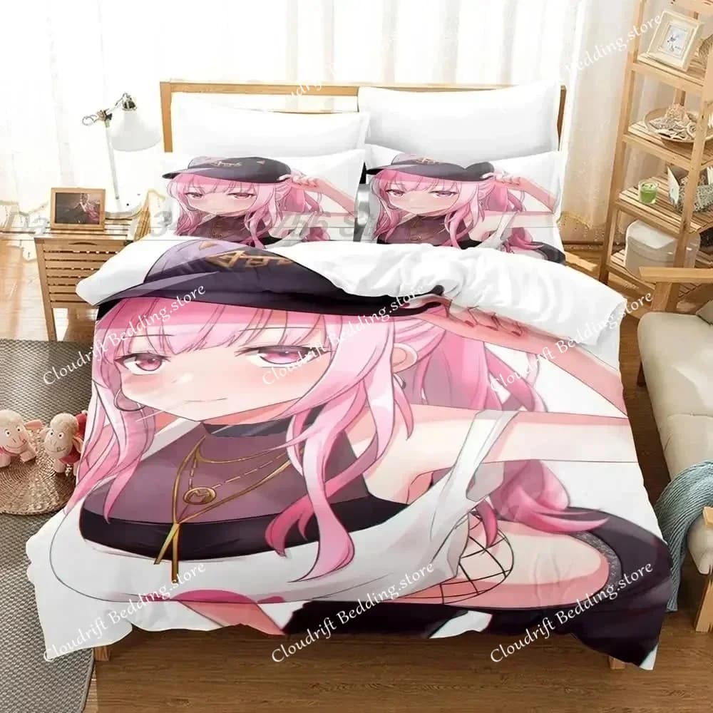 3D Print Mori Calliope Bedding Set Single Twin Full Queen King Size Bed Set Adult Kid Bedroom Duvet Cover Sets
