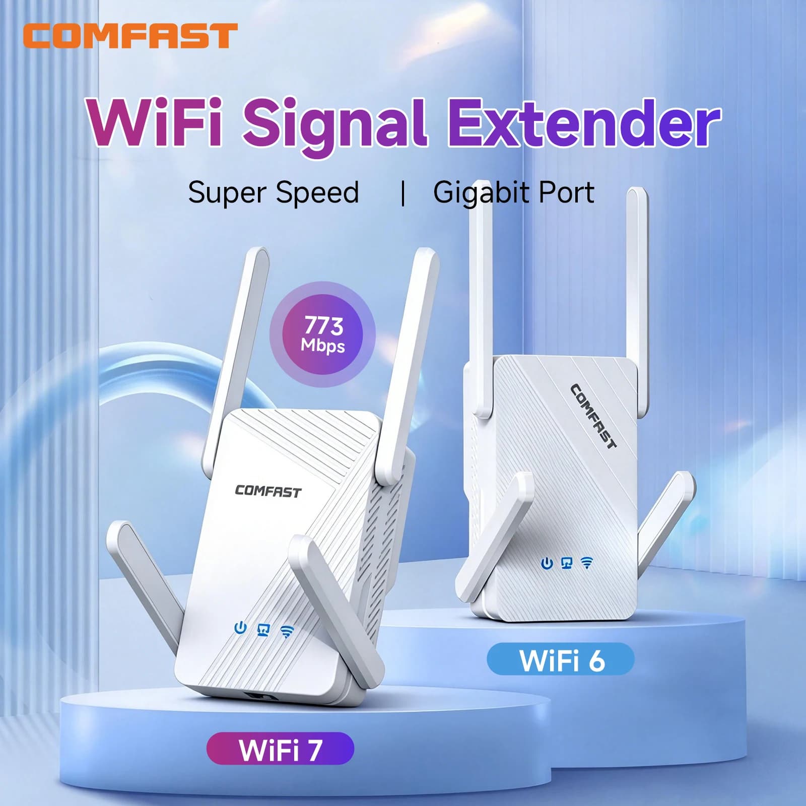 Comfast AX3000 WiFi6/7 Ripetitore Wifi Dual-Band 2.4G e 5GHz Ripetitore di segnale wireless Extender Amplificatore di segnale di rete a lungo raggio